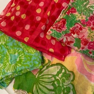 4 Lilly Pulitzer scarves